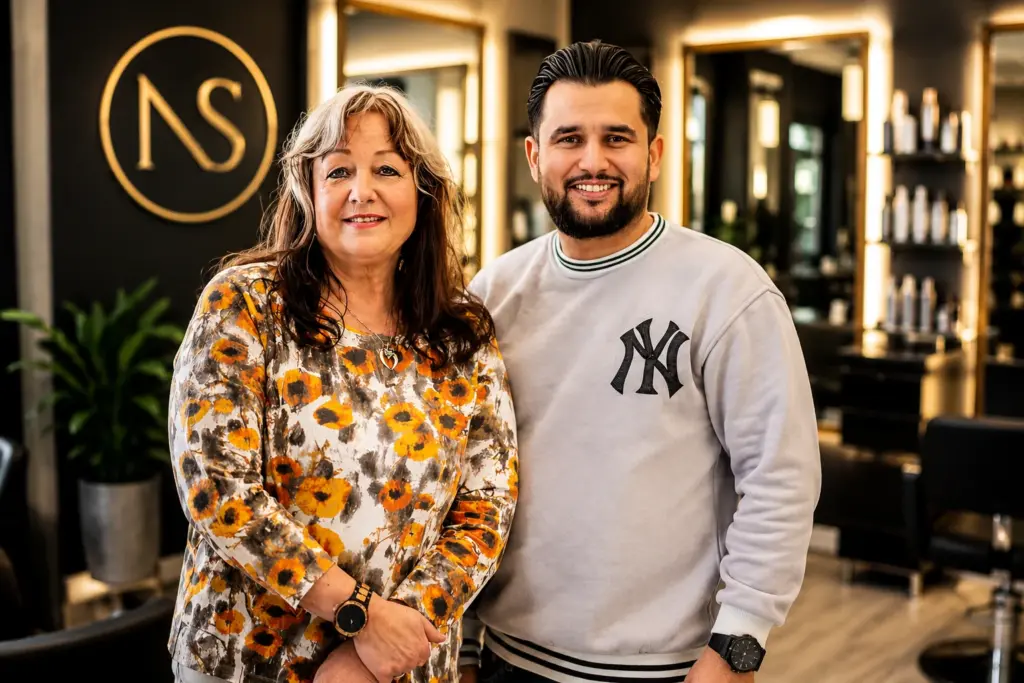 Niemat und Frau Dagmar Saal-Dietrich von New Style Kierspe by Niemat im Friseursalon Kierspe