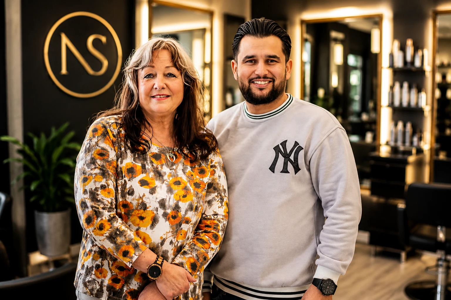 Niemat und Frau Dagmar Saal-Dietrich von New Style Kierspe by Niemat im Friseursalon Kierspe